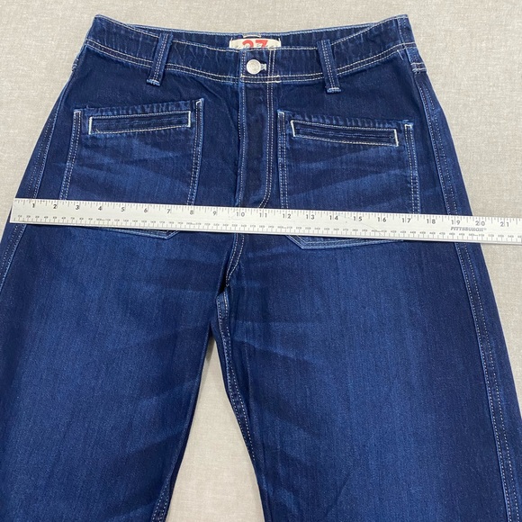 We The Free, Women's Wide Leg Pants, High Rise, Size 27 Dark Blue - Picture 7 of 14